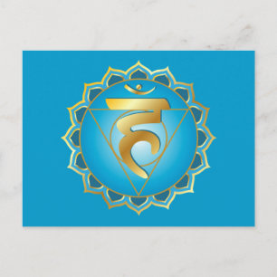 vishuddhi ou chakra de gorge Carte postale