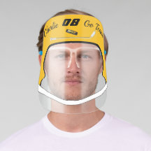 Hockey Jaune MVP Puck Nom du casque| Équipe| Numér