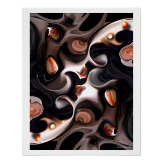 "Vision de l'exclusion bleue", Poster brillant