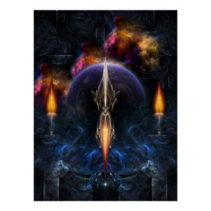 Vision De Vol Fractal Art Perfect Poster