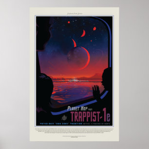 Vision du futur Poster : Planet Trappist-1e