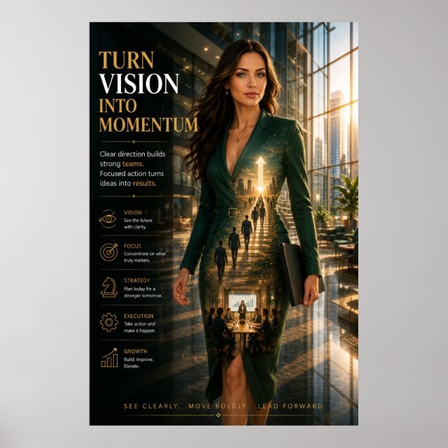 Vision en Mouvement – Affiche pour Dirigeants (Devant)