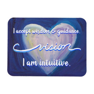 "Vision" Indigo Eye Chakra Mots Inspirants Magnets