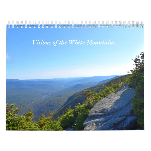 Visions du calendrier mural blanc de montagnes (Protection)