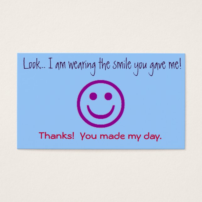 Visite Acte aléatoire de cartes de gentillesse (Devant)