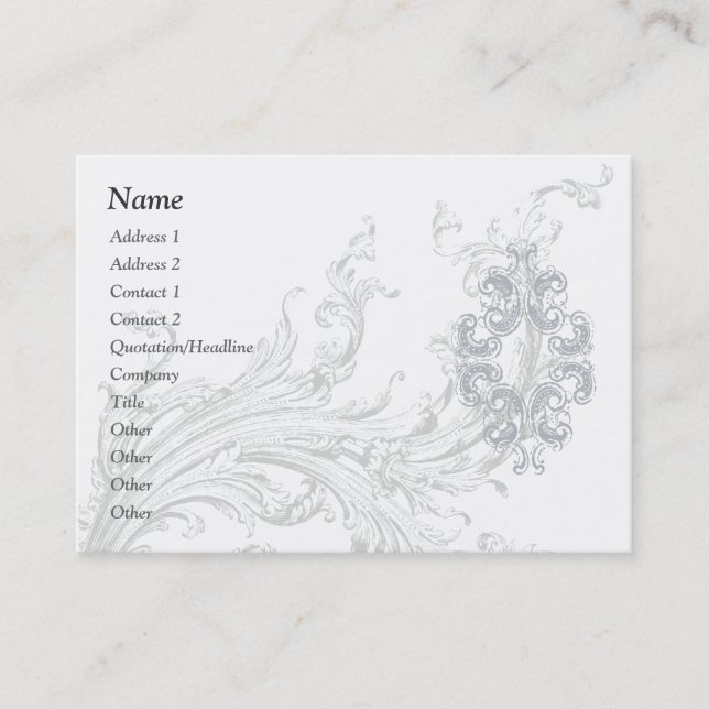 Visite Affaires de Flourish/modèle carte de profil (Devant)