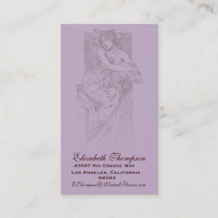 Visite Affaires ou carte nominative de beauté de Nouveau