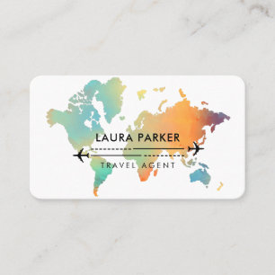 Visite Agent de voyage Carte du monde Vacances Plage Turq