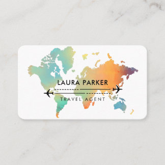 Visite Agent de voyage Carte du monde Vacances Plage Turq