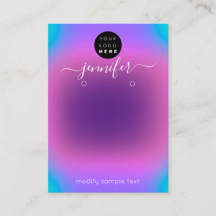 Visite Ajouter une carte de bijoux faite main Logo rose v