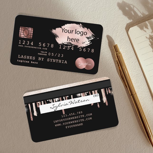 Visite ajouter votre logo Carte de crédit Styled Driving  (Créateur téléchargé)