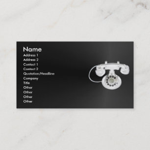 Visite Ancienne carte de profil téléphonique