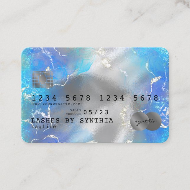 Visite Aquarelle Abstraite ajouter le logo Style de carte (Devant)