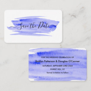 Visite Aquarelle brosse Enregistrer la carte de date