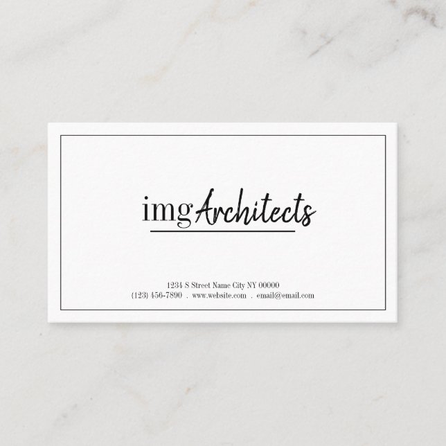 Visite Architectes professionnels, Design, Carte de visit (Devant)