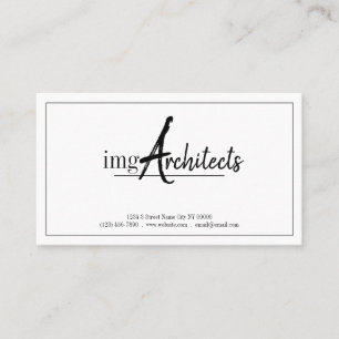 Visite Architectes professionnels, Design, Carte de visit