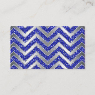 Visite Argent de bleu d'étincelle de Chevron de carte de