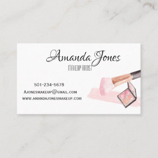 Visite Artiste de maquillage professionnel carte de visit