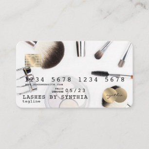 Visite Artiste maquillage de carte de crédit