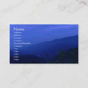 Visite Au delà de la carte de profil de crépuscule