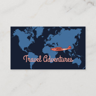 Visite Avion mondial de cru de carte de voyage