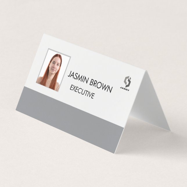 Visite Badge de nom et carte de code QR personnalisé pour (Devant)