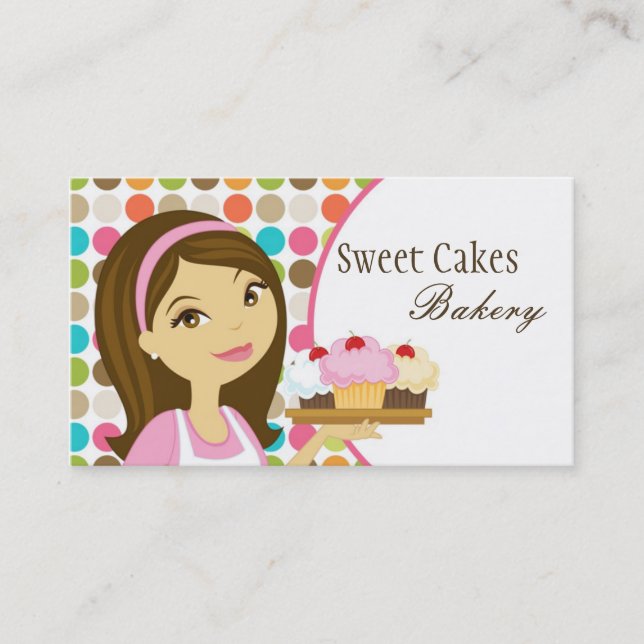 Visite Baker Cup Cakes Bakery Sweet Traitements Carte de  (Devant)