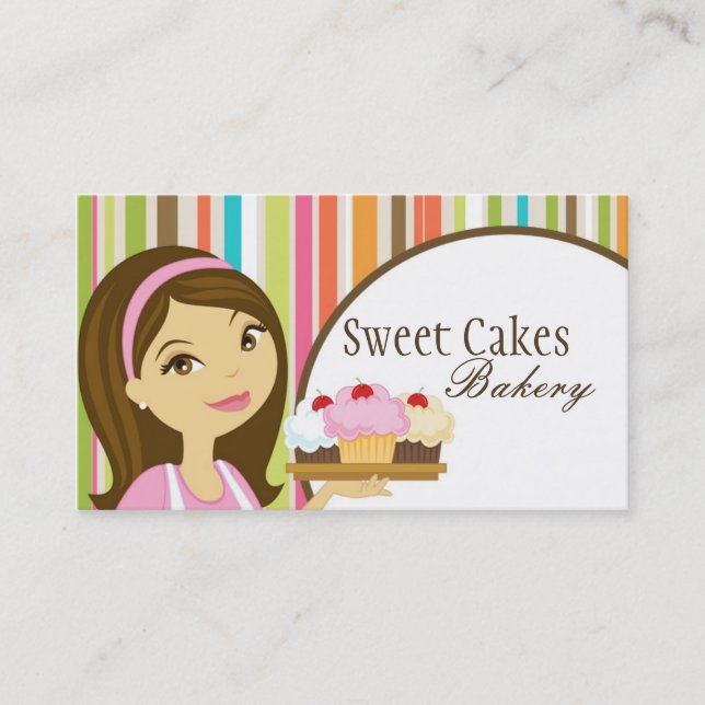 Visite Baker Cup Cakes Bakery Sweet Traitements Carte de  (Devant)
