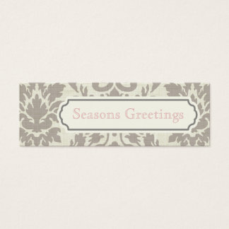Visite Balises cadeau Damask Brown, Cartes de profil