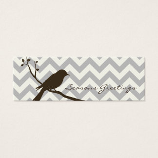 Visite Balises Cadeaux Chevron, Cartes de Profil (gris)