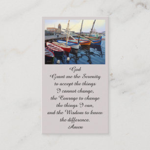 Visite Belle carte de bateaux rouges oranges bleus verts