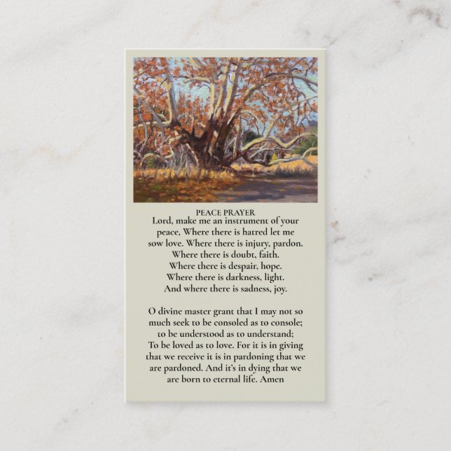 Visite Belle carte de portrait d'arbre de célébration de  (Devant)