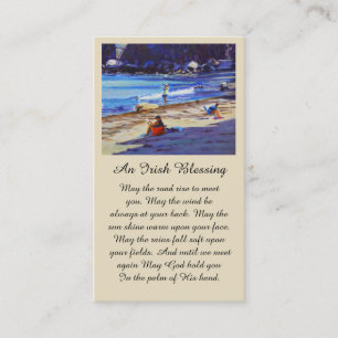 Visite Belle Carte de Sympathie de la scène de plage