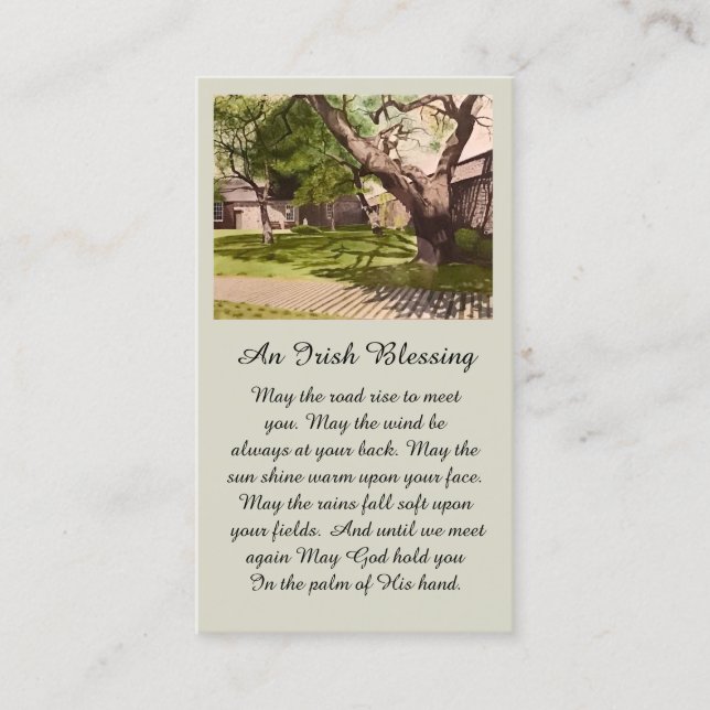 Visite Belle carte de Sympathie de peinture aquarelle (Devant)