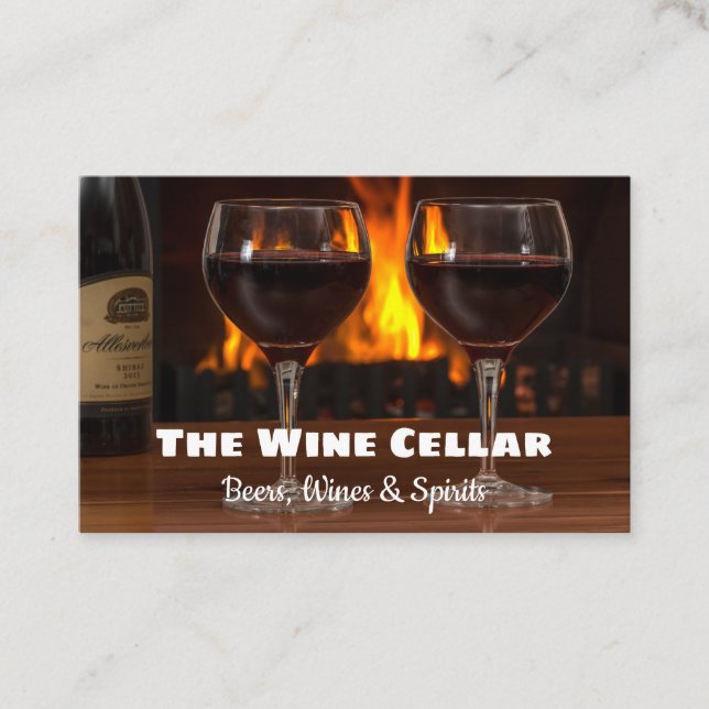 Visite Bières Vins & Esprits Carte de visite. (Devant)