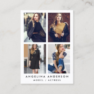 Visite Blanc modèle de carte de grande entreprise de