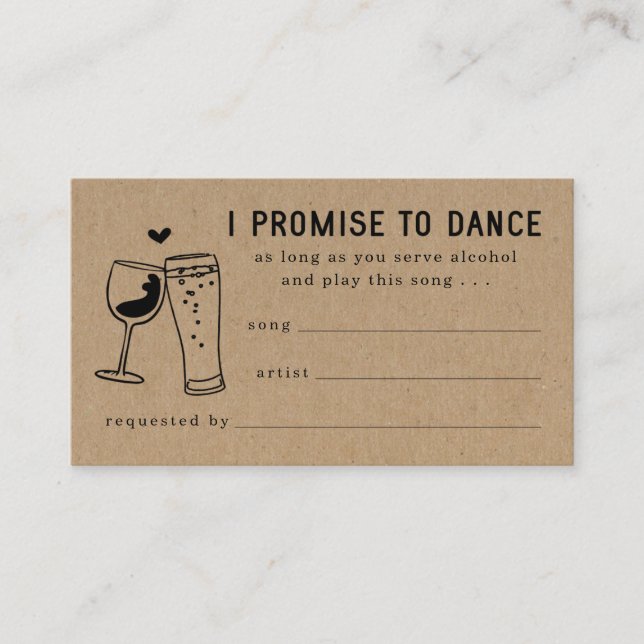 Visite Boîtier d'invitation de la carte de demande de cha (Devant)