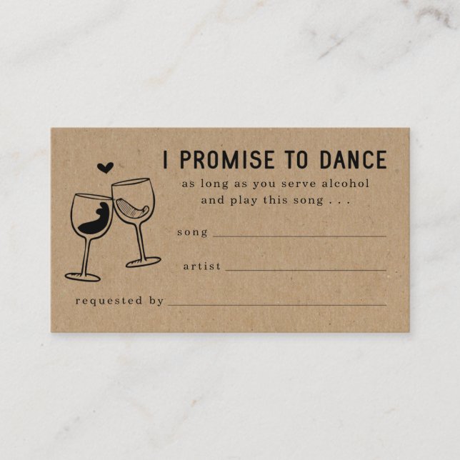 Visite Boîtier d'invitation de la carte de demande de cha (Devant)