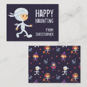 Visite Bonne Hauny maman Halloween carte de classe Hallow