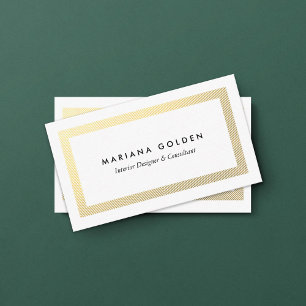 Visite Bordure or épaisse sur le modèle de carte de visit