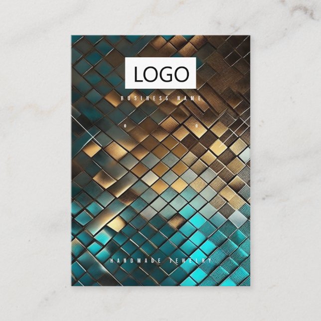 Visite Boucles de bijoux Collier Bracelet Carte d'afficha (Devant)