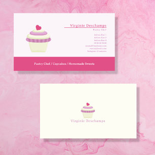 Visite Boulangerie Cupcake ou chef pâtissier Carte de vis