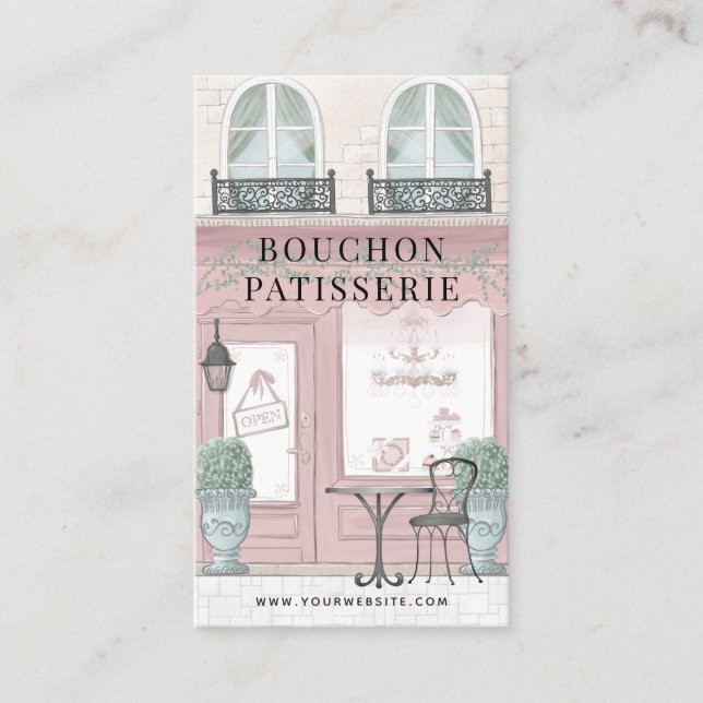 Visite Boulangerie Française Patisserie Café Carte de vis (Devant)