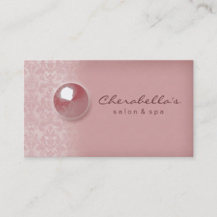 Visite Bouton Peach Peach Pink Damask Spa de salon carte 