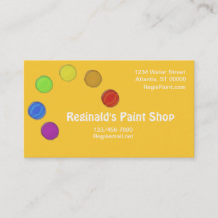 Visite Bus. Carte - Palette de peinture