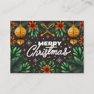 Visite Cadeaux de Noël Tropical 2021 Carte de voeux
