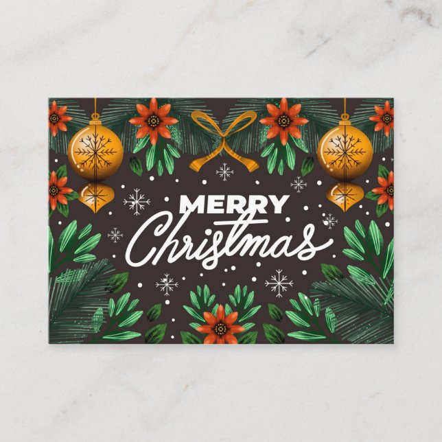 Visite Cadeaux de Noël Tropical 2021 Carte de voeux (Devant)