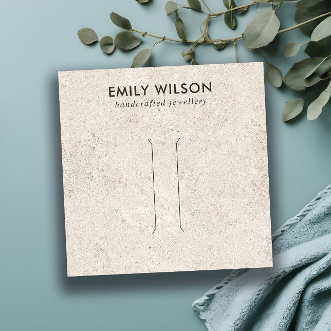 VISITE CARRÉ CARTE D'AFFICHAGE DE CLIP DE CHEVEUX EN STUCCO BLA (Créateur téléchargé)