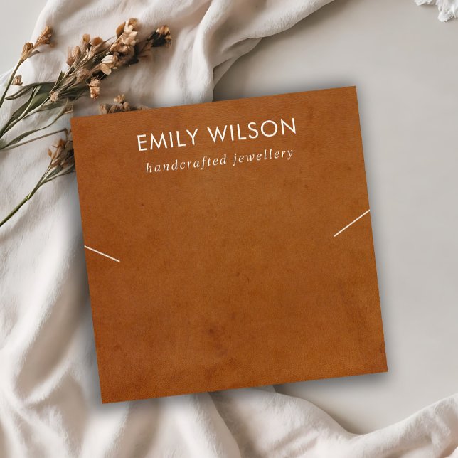 VISITE CARRÉ CARTE D'AFFICHAGE DE LA BANDE DE TEXTURE EN CUIR T (Créateur téléchargé)