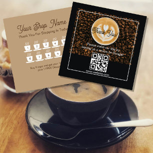 Visite Carré Carte de Fidélité Café   Carte de Fidélité à Point
